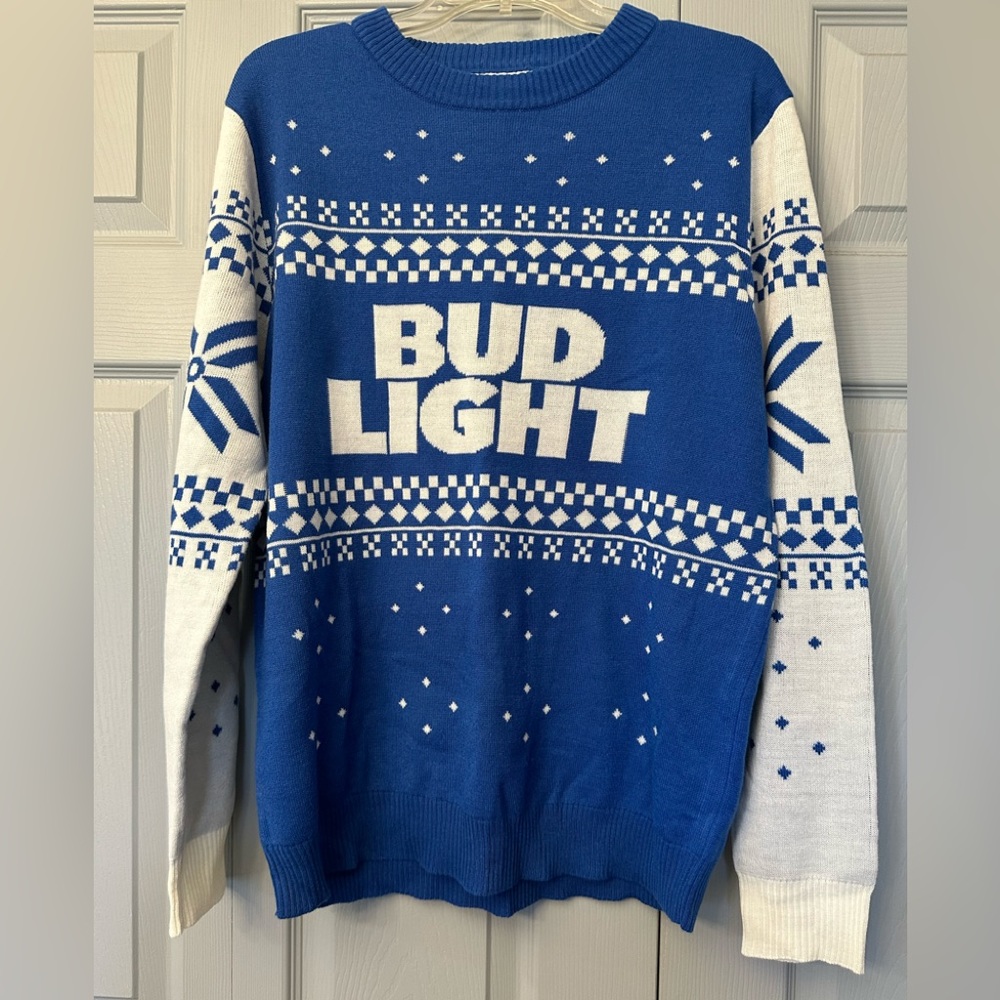 Bud light Beer Sweater Size X-Large
